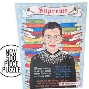 NEW Ruth Bader Ginsburg Jigsaw Puzzle 500 Piece The Found Supreme Court Women RB